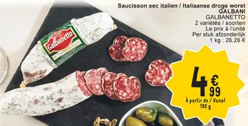 Aanbieding: Saucisson sec italien / Italiaanse droge worst