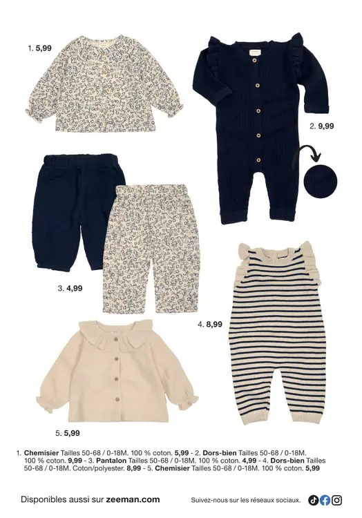 Offre: Chemisier, Dors-bien, Pantalon