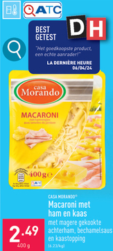 Aanbieding: Macaroni met ham en kaas