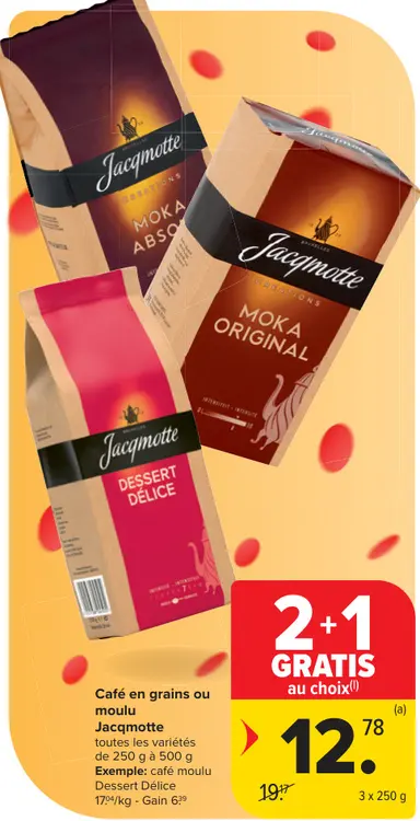 Offre: Café en grains ou moulu