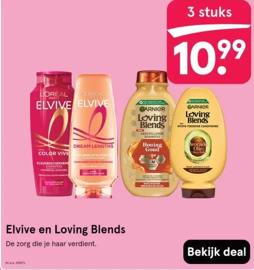 Aanbieding: Elvive en Loving Blends