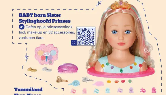 Aanbieding: BABY born Sister Stylinghoofd Prinses