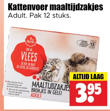 Aanbieding: Kattenvoer maaltijdzakjes Adult