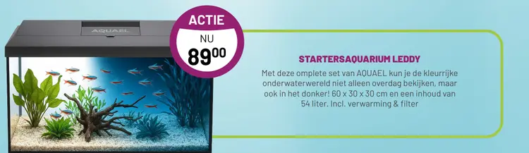 Aanbieding: Startersaquarium leddy