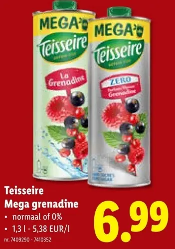 Aanbieding: Teisseire Mega grenadine