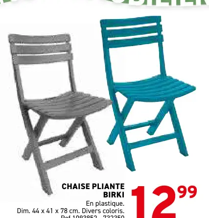 Offre: Chaise pliante birki