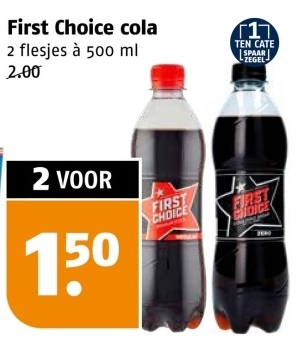 Aanbieding: First Choice cola