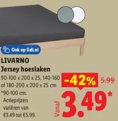 Aanbieding: Jersey hoeslaken