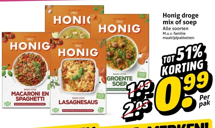 Aanbieding: droge mix of soep