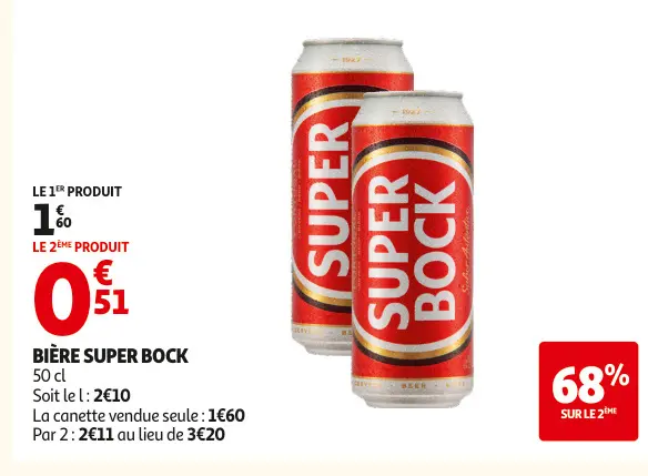 Offre: Bière SUPER BOCK