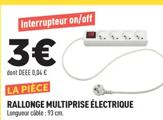 Offre: Rallonge multiprise électrique