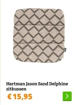 Aanbieding: Hartman Jason Sand Delphine zitkussen