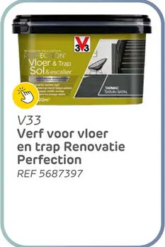 Aanbieding: V33 renovatie 2019 perfection vloer & trap tarmac zijdeglans 2l