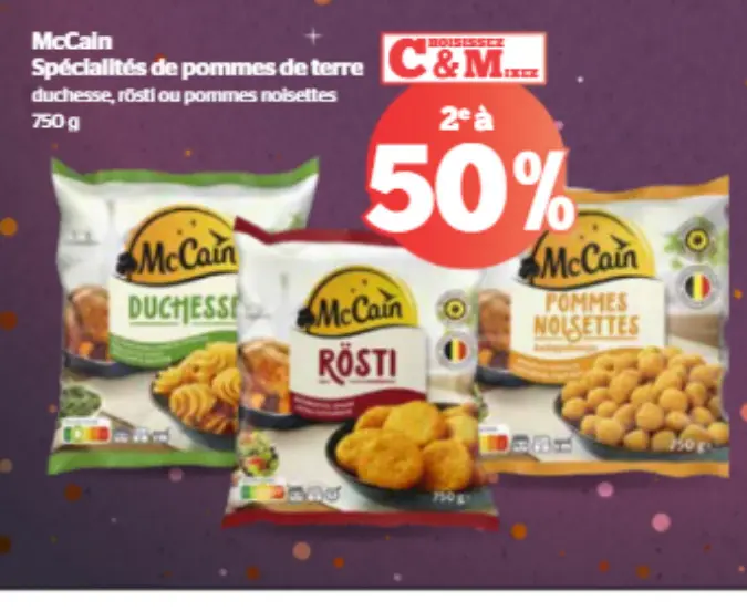 Offre: Spécialités de pommes de terre duchesse, röst
