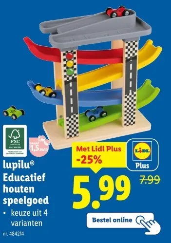 Aanbieding: Educatief houten speelgoed