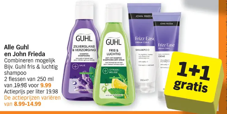 Promotie: Alle Guhl en John Frieda