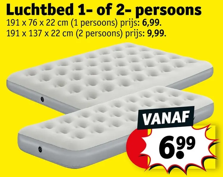 Promotie: Luchtbed