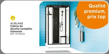 Offre: Cabine de douche aurlane hammam 115x90cm