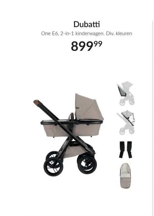 Aanbieding: One E6, 2-in-1 kinderwagen