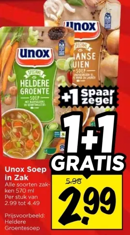 Aanbieding: Soep in Zak