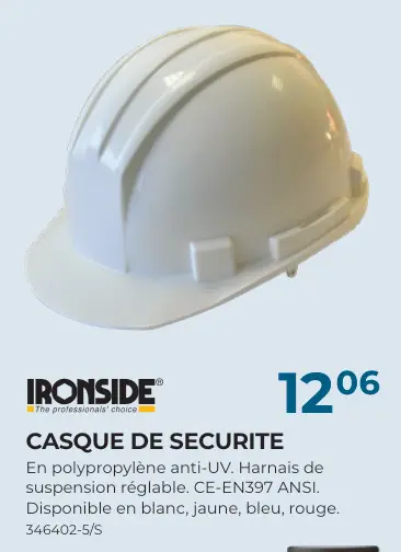 Offre: Casque de securite