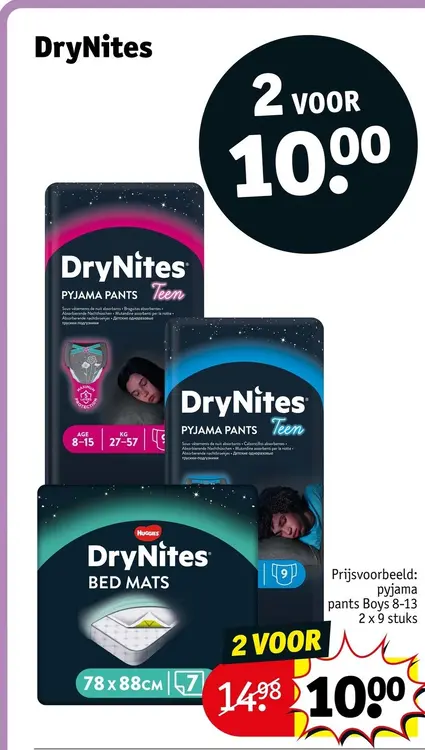 Aanbieding: DryNites Pyjama Pants of Bed Mats