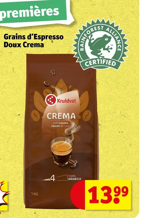 Offre: Grains d'Espresso Doux Crema