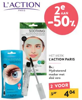 Promotie: Hydraterend masker met aloë vera