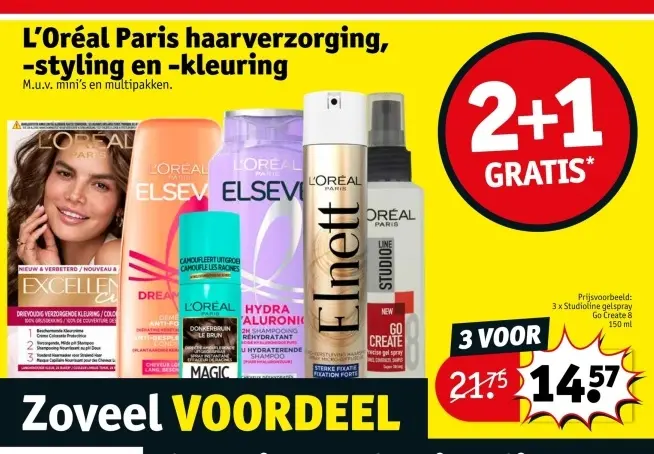 Promotie: L'Oréal Paris haarverzorging, -styling en -kleuring