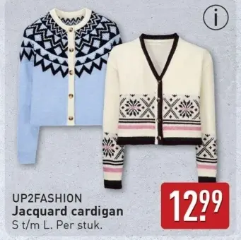Aanbieding: Jacquard cardigan