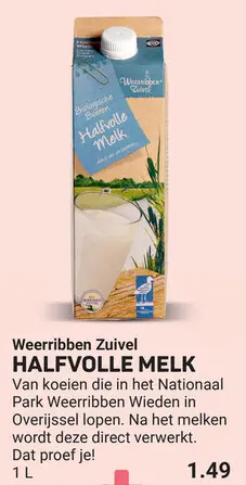 Aanbieding: Halfvolle melk
