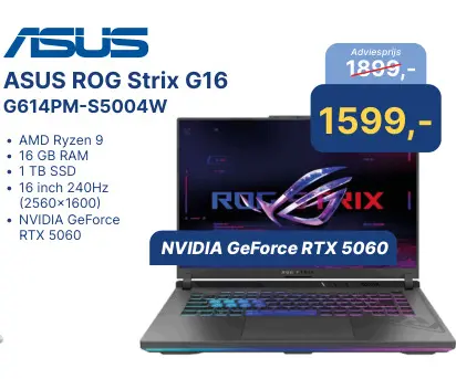 Aanbieding: ROG Strix G16 G614PM-S5004W