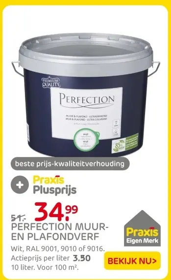 Aanbieding: Perfection muur- en plafondverf