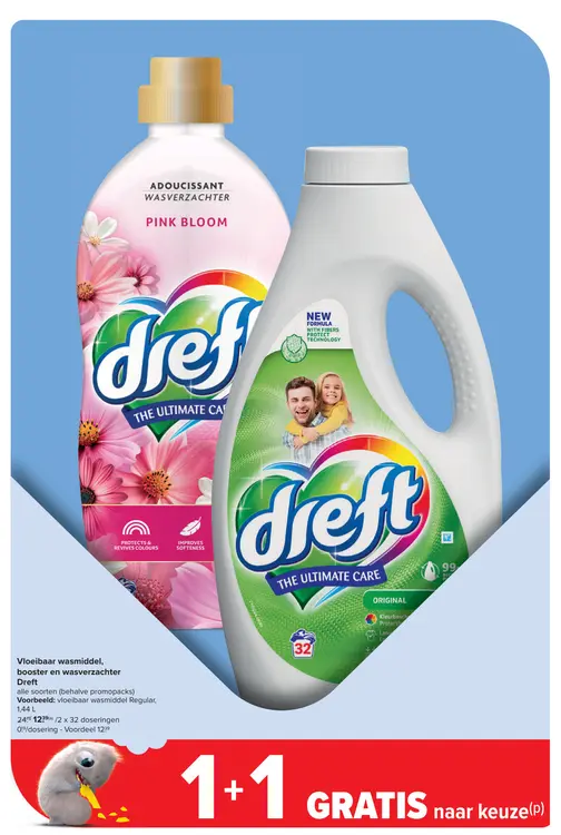 Promotie: Vloeibaar wasmiddel, booster en wasverzachter