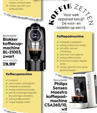 Aanbieding: Philips Senseo Maestro koffiepad-machine -A26