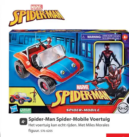 Aanbieding: Spiderman spider mobiel met figuren
