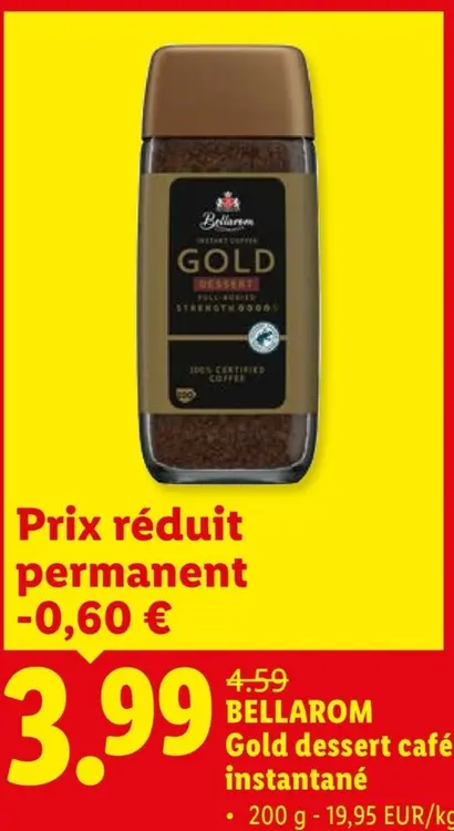 Offre: Gold dessert café instantané