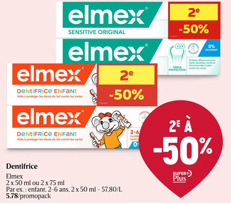 Offre: Dentifrice Elmex