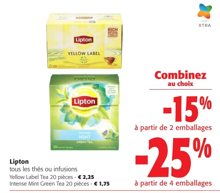 Offre: Lipton Yellow Label Tea