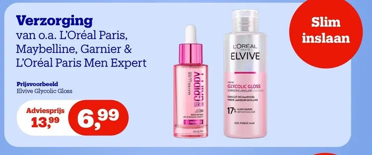 Aanbieding: Verzorging van o.a. L'Oréal Paris, Maybelline