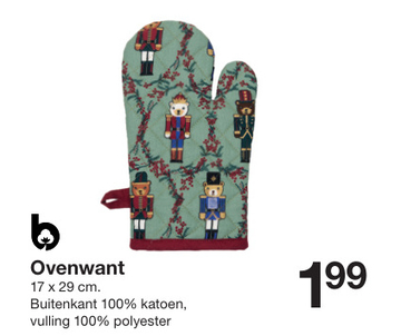 Aanbieding: Ovenwant