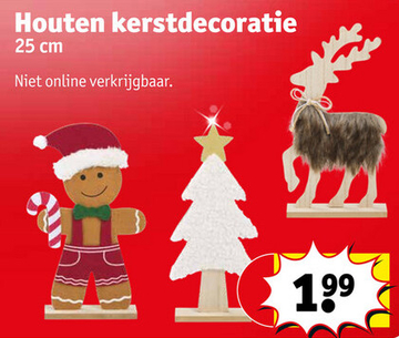 Aanbieding: Houten kerstdecoratie