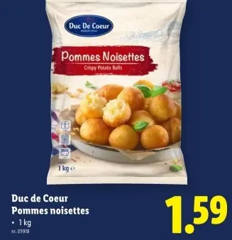 Promotie: Pommes noisettes