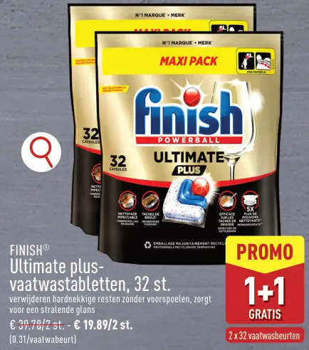 Promotie: Ultimate plus- vaatwastabletten