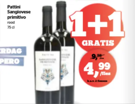 Promotie: Pattini Sangiovese primitivo
