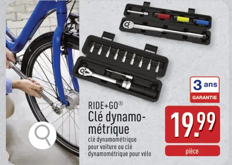 Offre: RIDE+GO Clé dynamo-métrique