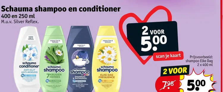 Aanbieding: Schauma shampoo en conditioner