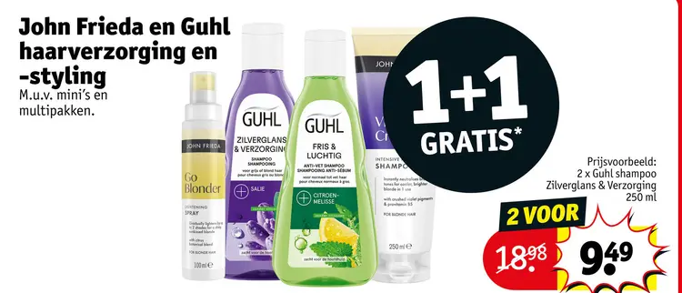 Promotie: Guhl shampoo Zilverglans & Verzorging