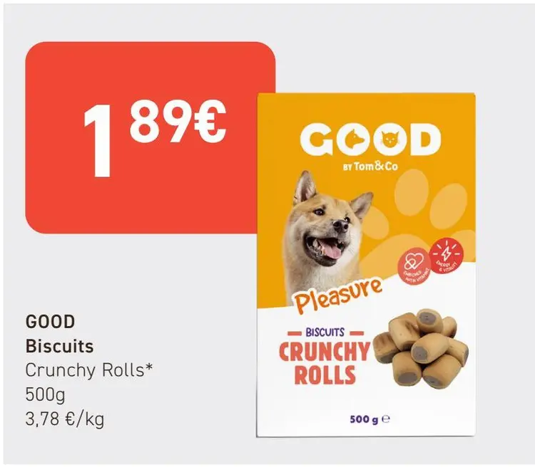 Offre: Biscuits Crunchy Rolls