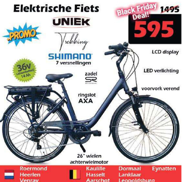 Aanbieding: Elektrische Fiets UNIEK Trekking